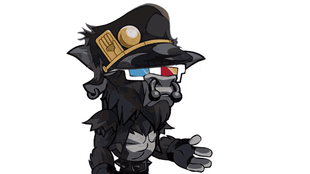 a cartoon character wearing a hat with the words yare yare daze above it