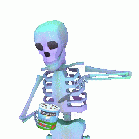 Skeleton Ice Cream GIF - Skeleton Ice Cream GIFs