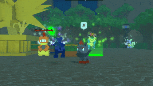 a screenshot of a video game shows a few characters including quest master sally