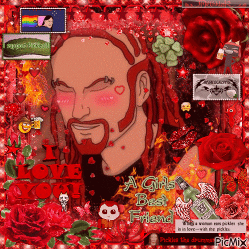 a picture of a man with dreadlocks and the words i love you
