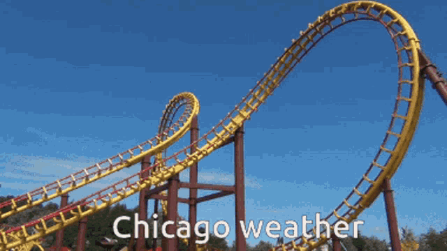 Roller Coaster Chicago Weather GIF