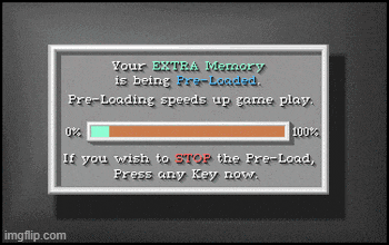 your extra memory is being pre-loaded and pre-loading speeds up game play