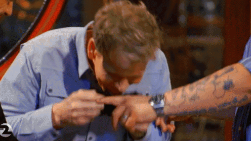 Playing With Your Food GIF - Master Chef Gordon Ramsay Smiling GIFs