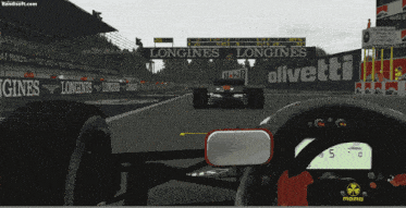 a race car with the word canon on the back of it