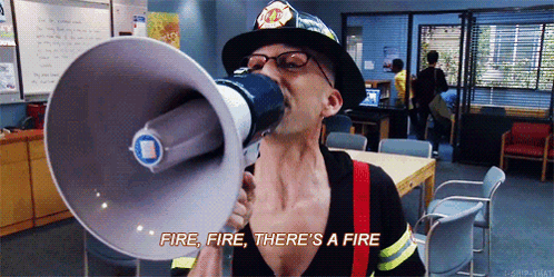 Fire There'S A Fire GIF - Fire There'S A Fire Fireman GIFs