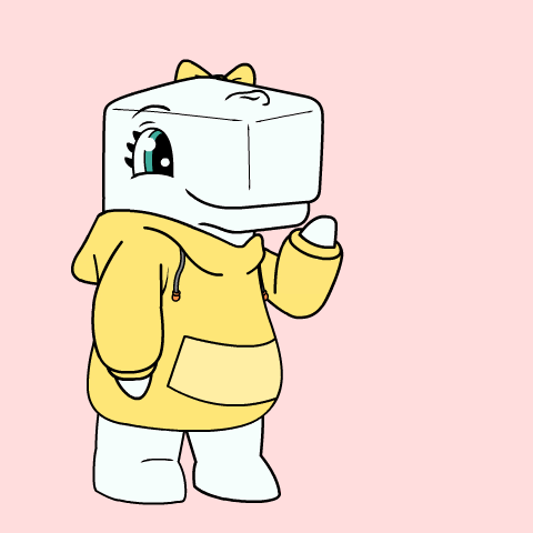 a cartoon character with a heart on his back