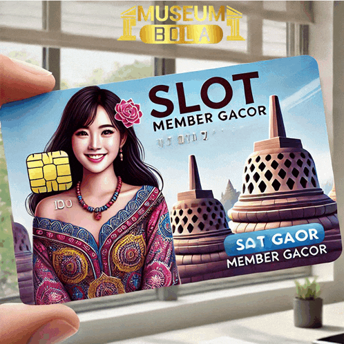 a person holding a slot member gacor credit card