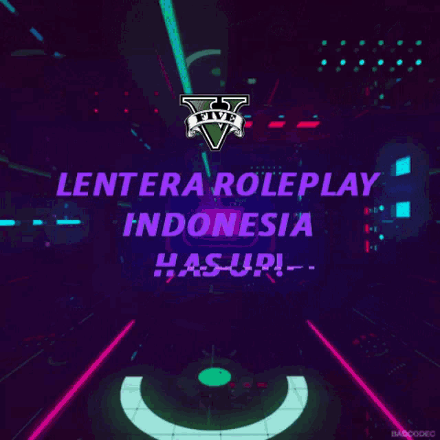 a video game advertisement for lentera roleplay indonesia has up