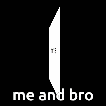 a kiss band poster with the words me and bro below it