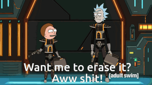 Rick And Morty Erase Mind GIF - Rick And Morty Erase Mind GIFs