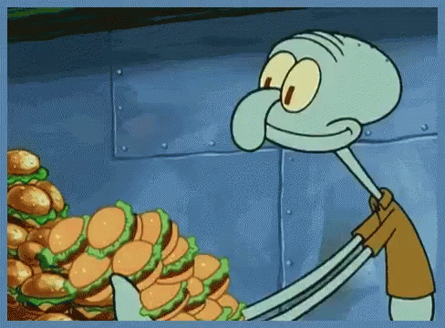 Squidward Tentacles Eating GIF - Squidward Tentacles Eating Hungry GIFs