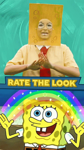 Rate The Look Imagination GIF - Rate The Look Imagination Imitating Spongebob GIFs