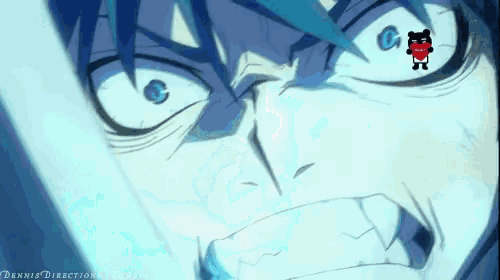 a close up of a person 's face with the words dennis directions written on the bottom