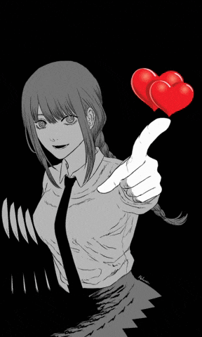 a black and white drawing of a girl holding a red heart