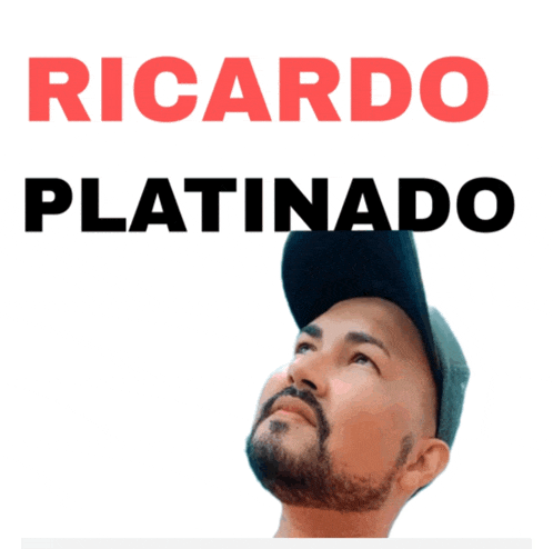 a man with a beard wearing a hat and the name ricardo platinado on the bottom