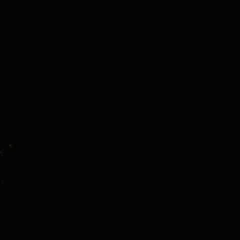 a painting of a woman in a black dress surrounded by lights