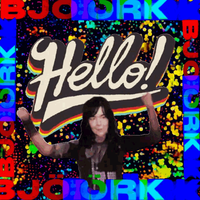 Björk Hello GIF - Björk Hello Hi GIFs