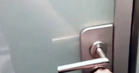 Glass Door That Changes Opacity As It'S Being Locked/Unlocked GIF - Glass Door Opacity GIFs