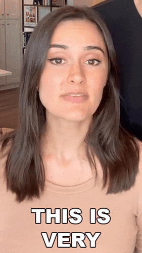 a woman says this is very in a video
