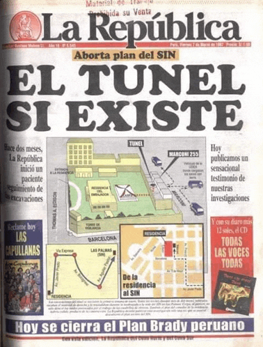 the front page of the la republica magazine