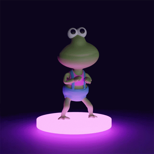 Disco Dancing Frog GIF