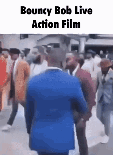 Bouncy Bob Live Action Flm GIF - Bouncy Bob Live Action Flm Suits GIFs