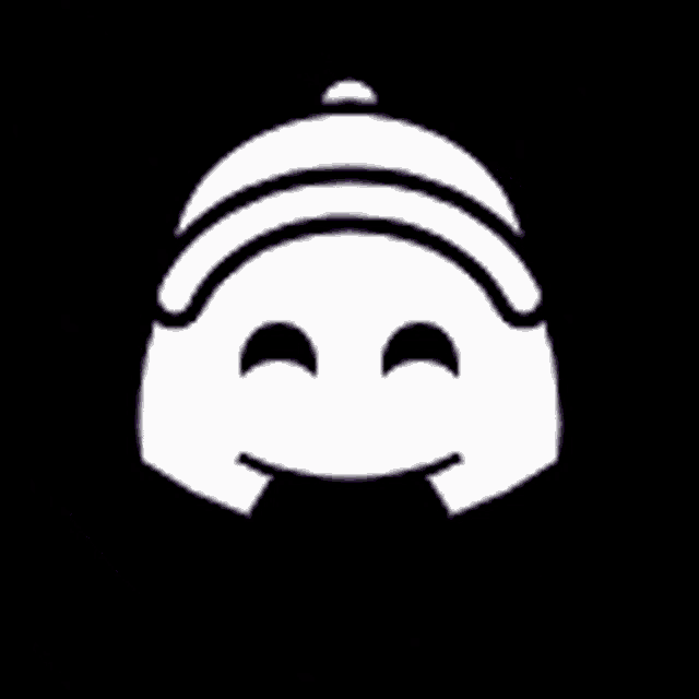 a discord icon with a hat on a purple background .