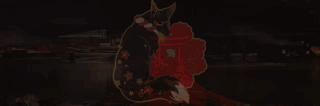 a welcome to season nine sign with a fox and flowers