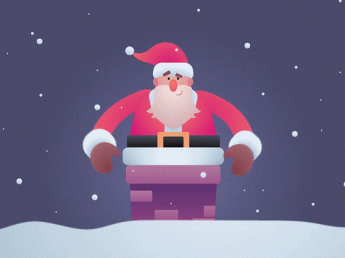 Santa Claus Christmas GIF - Santa Claus Christmas Chimney GIFs