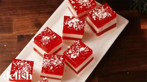 Candy Cane Jello Shots Candy Cane Sprinkle GIF - Candy Cane Jello Shots Jello Shots Candy Cane Sprinkle GIFs
