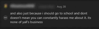 a screenshot of a facebook post dated august 28th