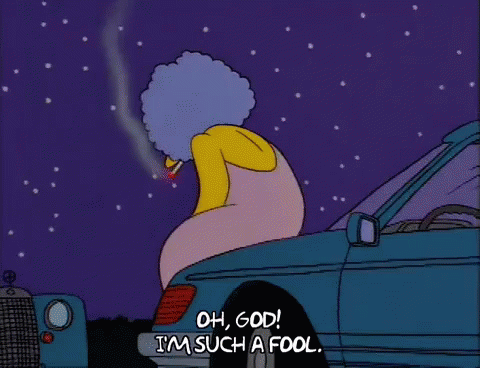 Oh God! I'M Such A Fool. - The Simpsons GIF - Fool The Simpsons Selma GIFs