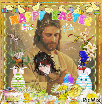 Vox Akuma Easter GIF - Vox Akuma Easter Happy Easter GIFs