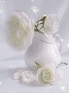 White Roses Hearts GIF - White Roses Hearts GIFs