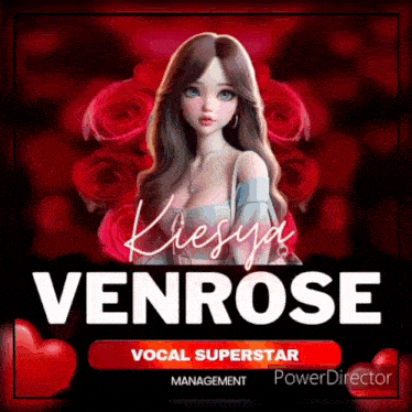 a poster for kiesiya venrose a vocal superstar