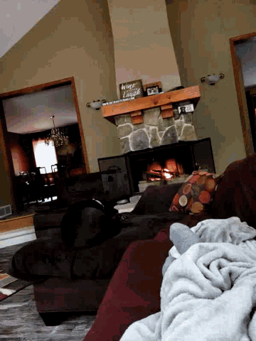 Chill Relax GIF - Chill Relax Fire Place GIFs