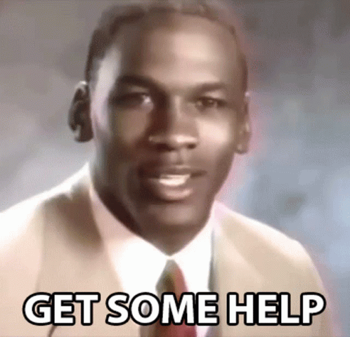 Get Some Help Michael Jordan GIF - Get Some Help Michael Jordan Stumpy GIFs