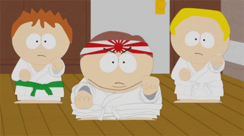 Cartman Karate South Park GIF - Cartman Karate South Park Keine Selbstbeherrschung GIFs