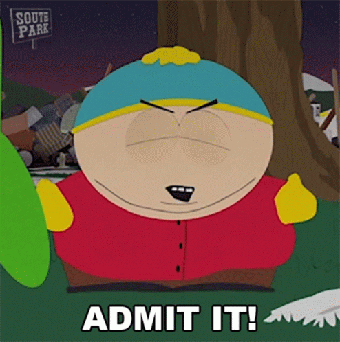 Admit It Eric Cartman GIF