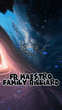 a poster for the fr maestro family billiard