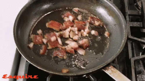 Frying Pork Fat GIF - Cooking Bacon Porchetta GIFs