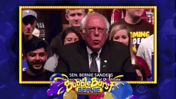 Bernie Sanders Bubble GIF - Bernie Sanders Bubble Burst GIFs
