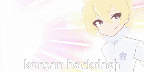 a drawing of a boy with the words korean backdash written on the bottom