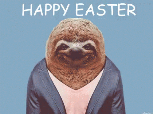 Happy Easter GIF - Easter Happyeaster Sloth GIFs
