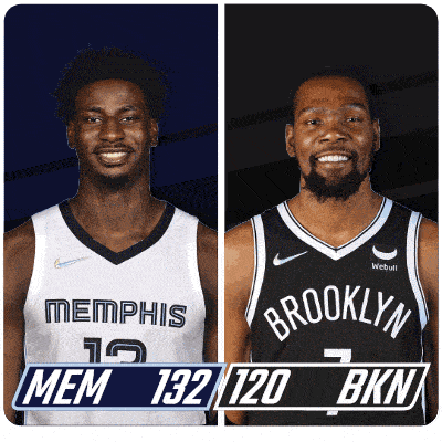 Memphis Grizzlies (132) Vs. Brooklyn Nets (120) Post Game GIF - Nba Basketball Nba 2021 GIFs