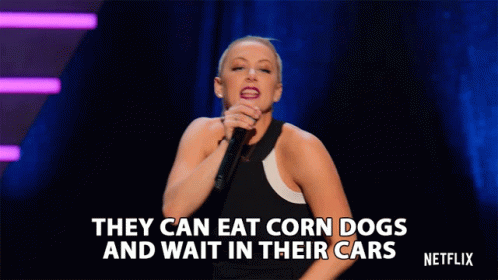 Corn Dog Wait In The Car GIF - Corn Dog Wait In The Car Eat GIFs