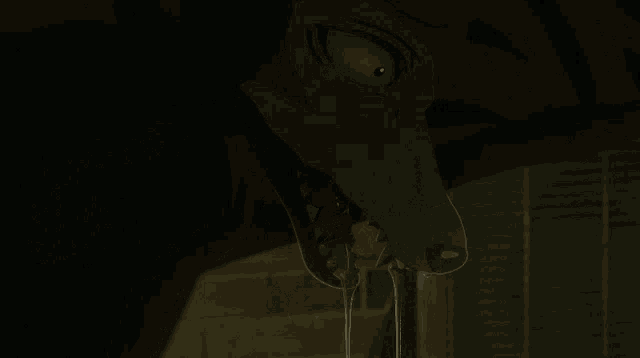 a cartoon drawing of a monster with a yellow eye