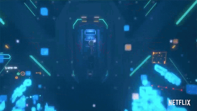 a netflix ad shows a robot in a cockpit