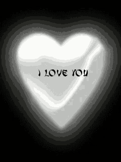 a white heart with the words " i love you " on it