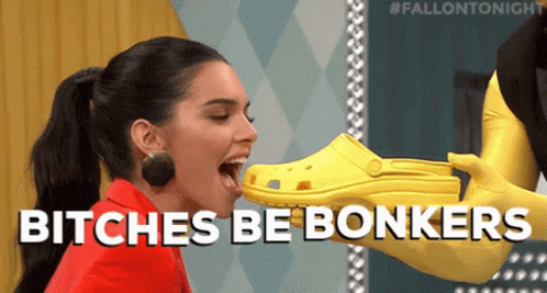 Bitches Be Bonkers Kendall Jenner GIF - Bitches Be Bonkers Kendall Jenner Bite GIFs